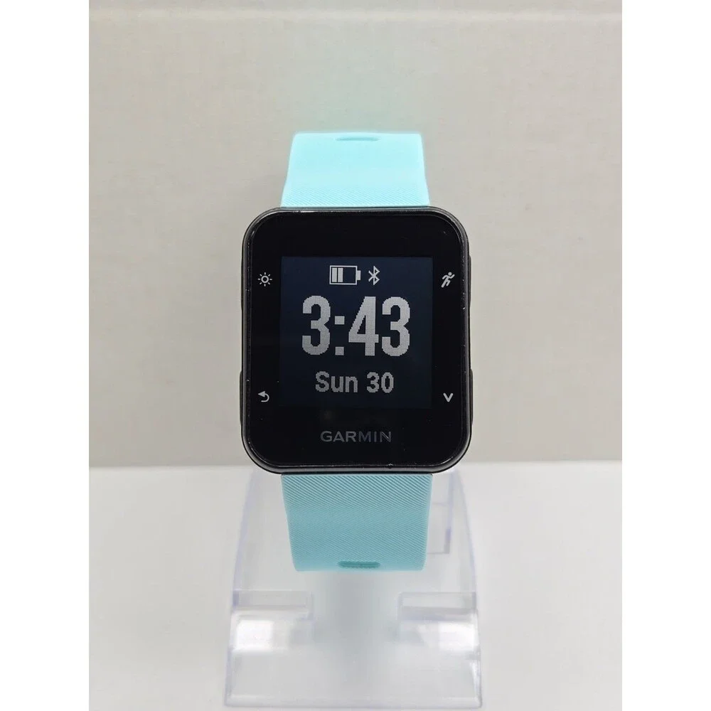 Garmin Forerunner 35 GPS Running Watch HRM Black Blue Bluetooth With Charger